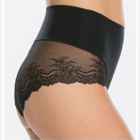 SPANX Undie-tectable® Lace Hi-Hipster Panty New Size Small Black - Picture 3 of 6